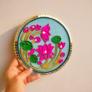 Lotus design lippan art