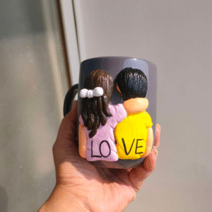 Personalized Couple Design Gray Cup