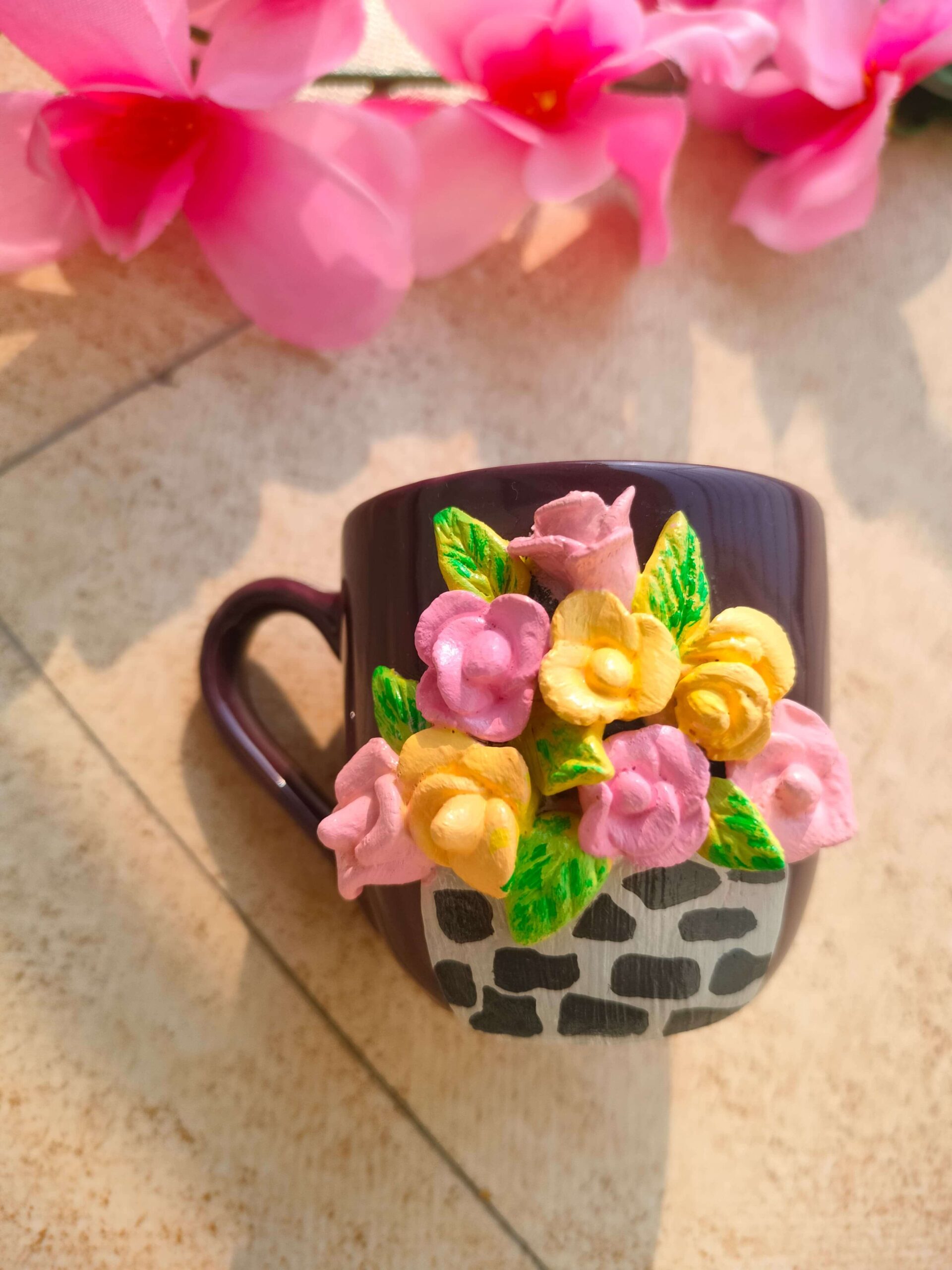 Flower Design Mini Cup