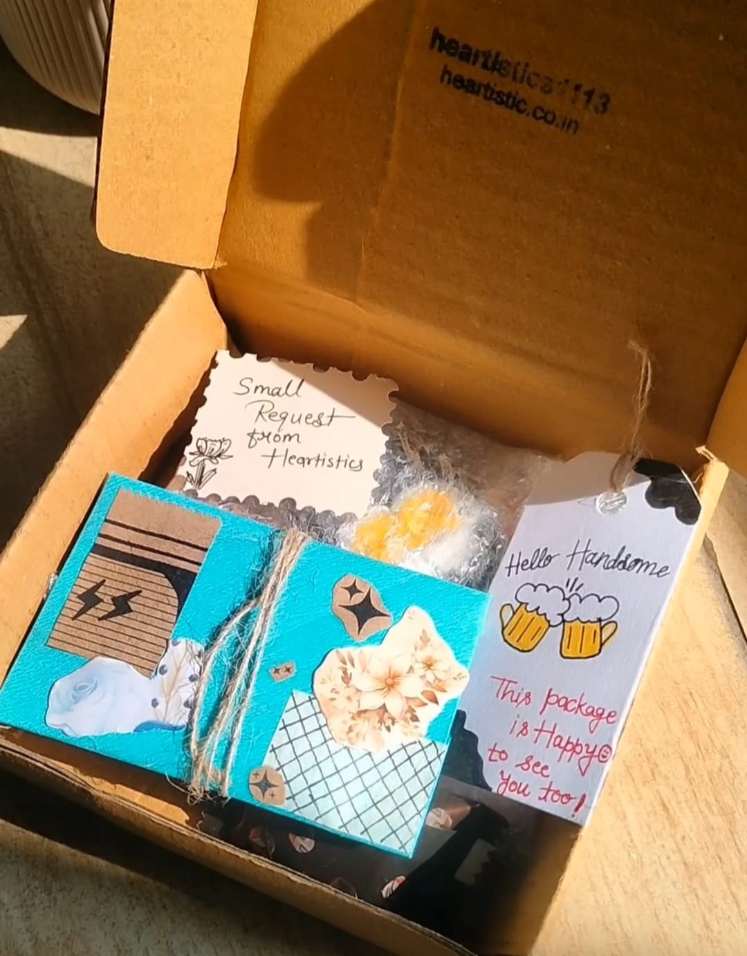 Personalized gift for men with handwritten letter