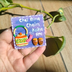 Canvas fridge magnet